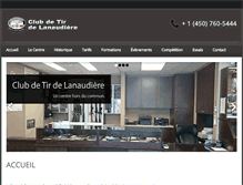 Tablet Screenshot of clubdetirdelanaudiere.com